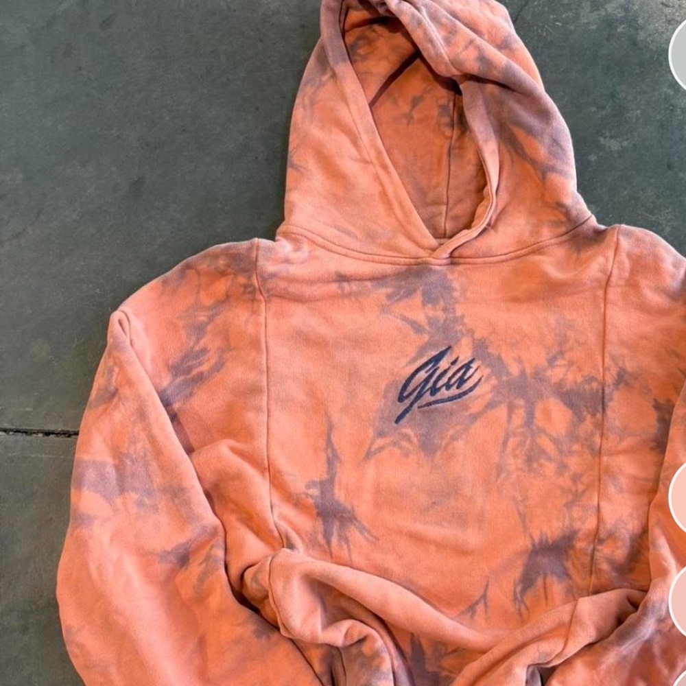 I.AM.GIA Tie-Dye Orange Hoodie